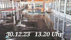 Der Kleinkaliber-Stand war nach dem Hochwasser kaum wiederzuerkennen (links), nach Ablauf des Wassers konnte man ihn Mitte Januar schon besser erkennen (Mitte) und mittlerweile hat der Raum schon wieder einen dichten Betonboden (rechts).