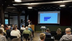 Der Vortrag auf Gut Sandbeck war gut besucht. Die Besucher:innen konnten zudem ihre Wünsche für eine Klimapolitik vor Ort äußern. Das geht bis zum 30. September auch noch digital.