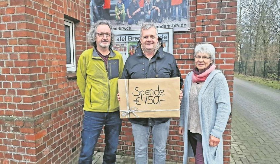 Gnarrenburg (eb). Anlässlich des 75-jährigen Jubiläums der Firma Horstschäfer hatten sich Christine und Hanjo Postels gewünscht, dass anstatt lieb gemeinter Geschenke lieber ein Geldbetrag überwiesen wird, der als Spende an die „Bremervörde Tafel“ und die „Rasselbande Sandbostel“ übermittelt werden sollte. Das Geld wurde inzwischen an die beiden Institutionen übergeben.