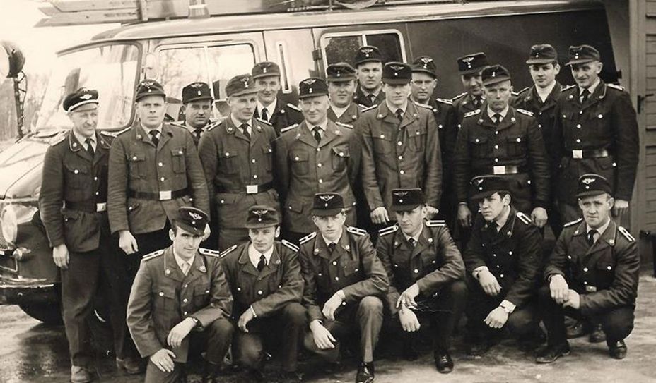 Die Freiwillige Feuerwehr in den 1950er-Jahren.