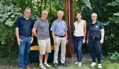 (v. l.) André Bischoff, Reinhard Wischhusen, Hermann Bliefernicht, Marion Schorfmann und Maike Sylvester.