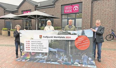 Simone Schröte, Regine Schäfer, Michael Harjes und Jürgen Kuck sind gespannt, wie viele Gäste in diesem Jahr teilnehmen werden.