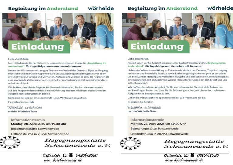 Begleitung im Andersland