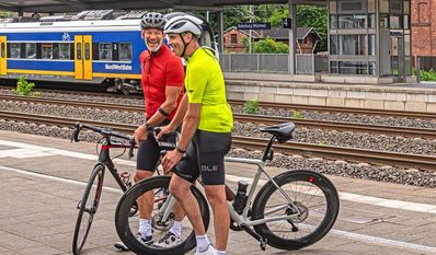Mit dem Zug sind die Rennradrouten optimal zu erreichen. Der Landkreis Rotenburg hat den Radsport mit neun neuen Routen gefördert.