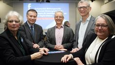 Susanne Krebser und Suse Laue (beide Kommunalverbund) organisierten den Abend mit Ralf Lindemann, Frank Schlegelmilch und Bernhard Faller