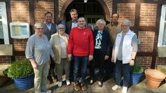 Das DRK-Vorstandsteam mit Bürgermeister Marc Breitenfeld (hinten  li.) und DRK-Präsident Frank Pingel (hinten, Mitte).