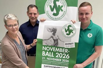 Nach dem Ball ist vor dem Ball für das VSK-Novemberball-Organisationsteam Karin Simon, Karsten Kugeler und Lars Wellbrock.