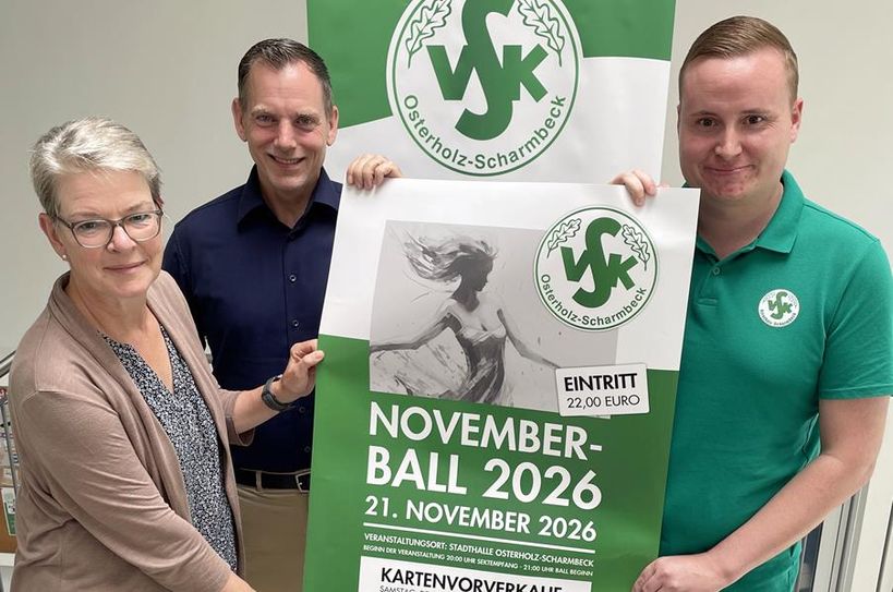 Nach dem Ball ist vor dem Ball für das VSK-Novemberball-Organisationsteam Karin Simon, Karsten Kugeler und Lars Wellbrock.
