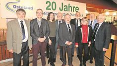 Einmütig gewählt: Die neue Vorstandsriege mit Reinhard Lindenberg (v. li), Michael Johnen, Tanja Buck, Ewald Romund, Claus List (1. Vors.), Eybe Schönteich, Christel Mix, Harald Kleinmann (2. Vorsitzender) und Paul Scharten.