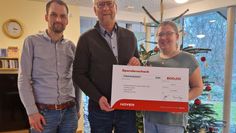 Marina Muche freut sich sehr über die Unterstützung der Firma Hoyer.