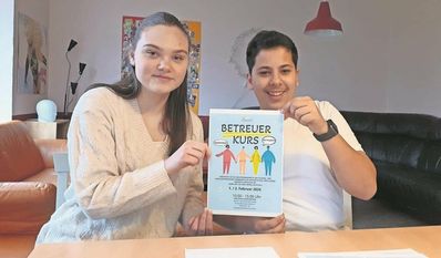 Laura Knieriem und Hassan Ashraf machen mit beim Betreuerkurs.