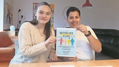 Laura Knieriem und Hassan Ashraf machen mit beim Betreuerkurs.