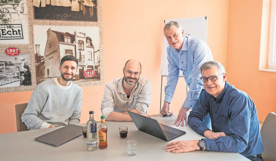 Leitung in fünfter Generation: (v. l.) Jorit Rolf-Pissarczyk, Nils Rolf, Michael Rolf-Pissarczyk und Andreas Rolf-Pissarczyk