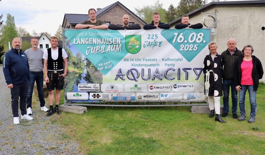 Die Unterstützer der großen Feier freuen sich auf viele Besucher aus Langenhausen und Umgebung.