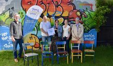 Andreas von Glahn, Thomas Stutz, Anja Schlesselmann-Janssen, Melissa Buck und Marianne Regenberg freuen sich über ein wunderbares Projekt.