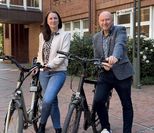 Marina Imbusch und Michael Hannebacher freuen auf viele Menschen, die sie bei der Radtour begleiten.