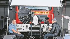 Für den ersten Dreh ging das Filmteam zur Freiwilligen Feuerwehr.