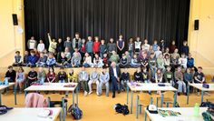 72 Dritt- und Viertklässlerinnen und -klässler aus fünf Grundschulen trafen sich zur dritten Runde der Mathematik-Olympiade in der Mensa der IGS Osterholz-Scharmbeck.
