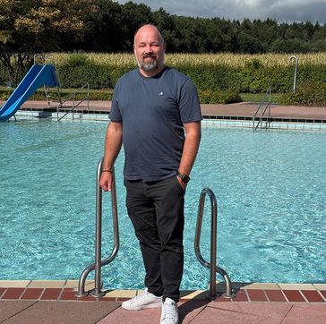 Timm Haberland im Waldbad Gnarrenburg.