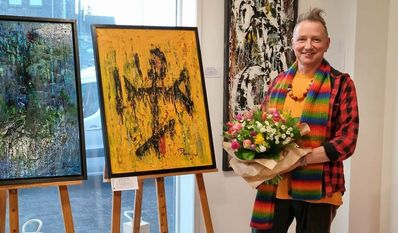 Jens Brückmann malt seit 2014 in seinem eigenen Atelier in Altwistedt.