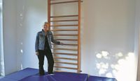 Hochzufrieden: Katja Müller-Mehrkens, Einrichtungsleitung der Heilpädagogischen Frühförderung, im Bewegungsraum der Frühförderstelle am neuen Standort in der Rosenstraße 9 in Selsingen.