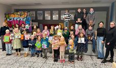 Die Kinder haben sich begeistert an der Aktion beteiligt.