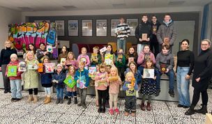 Die Kinder haben sich begeistert an der Aktion beteiligt.