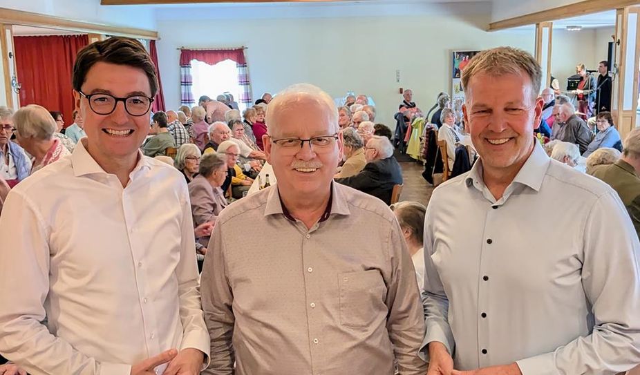 (v. l.) Christoph Frauenpreis, Harald Sommerfeld und Guido Dieckmann stellten sich den Fragen der Senioren.
