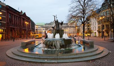 Der Neptunbrunnen in Bremen stammt von Waldemar Otto.