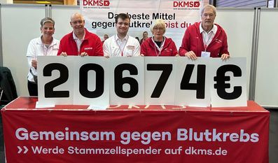 Stolze Bilanz: Über 20.000 Euro Spenden konnte das Ritterhuder DKMS-Team in 2025 sammeln. Dazu kamen mehr als 600 Typisierungen.