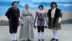 Shakespeares beste Komödie auf der Freilichtbühne:
Henry Balzer als Valentin, Nicole Drewes als Curia, Merle-Marie Lücken als Viola und Marik Lefeld  als Herzog in Shakespears „Was ihr wollt“.