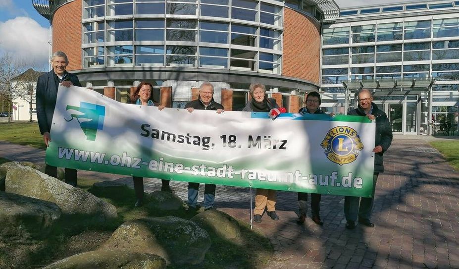 Freuen sich auf tatkräftige Unterstützung: Bürgermeister Torsten Rohde, Brigitte Neuner-Krämer, Wilfried Kalski, Gabriele von Lessel-Drettmann, Annemarie Lampe und Heinrich Huhn.