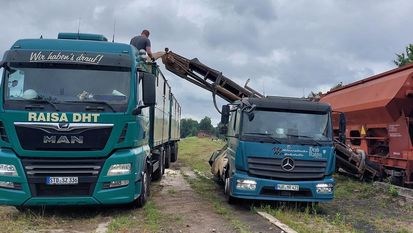 Dank modernster Technik konnte die Verladung reibungslos verlaufen.