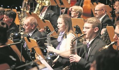 Die Gruppe der Bremervörder Stadtkapelle freut sich auf ein vielseitiges Konzert mit vielen Gästen.