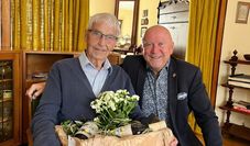 Hans-Albrecht Uhlhorn (links) und Bürgermeister Michael Hannebacher verbrachten eine schöne gemeinsame Zeit.