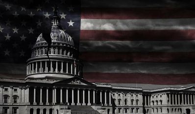 Das Kapitol, der Sitz des Kongresses, wurde am 6. Januar von Rechtsradikalen gestürmt - manche Beobachter der Midterms werten die Erstürmung als einen Anfang düstere Zeiten in Amerika.