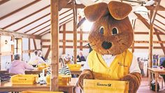 Der Hase Hanni freut sich schon jetzt, alle Briefe mit seinem Team zu beantworten.