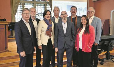 Beim Festakt in Stade informierten mehrere Experten über die Themen Bauen und Kultur.