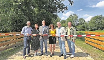 Bei der offiziellen Eröffnung waren alle wichtigen Akteure des Projektes vor Ort und sie freuen sich, dass die Baumaßnahmen nach sechs Monaten beendet wurden.