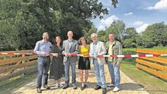 Bei der offiziellen Eröffnung waren alle wichtigen Akteure des Projektes vor Ort und sie freuen sich, dass die Baumaßnahmen nach sechs Monaten beendet wurden.