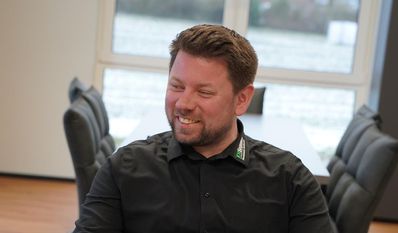 Daniel Segelken hat immer sichtlich Spaß an seiner Arbeit.