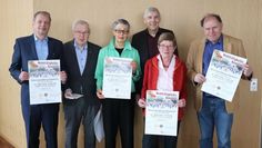 Erich Bischoff (Rotary Club), Wilfried Kalski (Lions Club), Barbara Oltmann (Rotary Club), Bürgermeister Torsten Rohde, Hanna Grube (Kreislandfrauenverband) und Andreas Prinz (Lions Club)