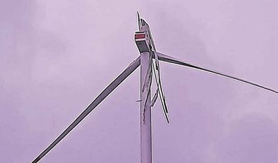 Alfstedt (red). Im Windpark Alfstedt ist am vergangenen Wochenende erneut der Flügel einer Windkraftanlage abgebrochen. Im September 2022 war genau das Gleiche an einer anderen Anlage passiert. Der Schaden wurde gerade erst behoben, nachdem sich der Landkreis eingeschaltet hatte. Die Alfstedter Feuerwehr sperrte umgehend die Wege zum Windpark ab und bittet die Bevölkerung, keine abgerissenen Teile aufzuheben.