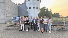 Die Stadtratsfraktion der CDU bei Wasserwerk in Minstedt.