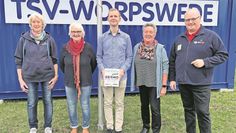 Von links: Brigitte Ranke, Inge Teßmann, André Ohlrogge, Sabine Güntzler und Albert Heitmann, Vorsitzender des Turnkreises OHZ. Foto: limo