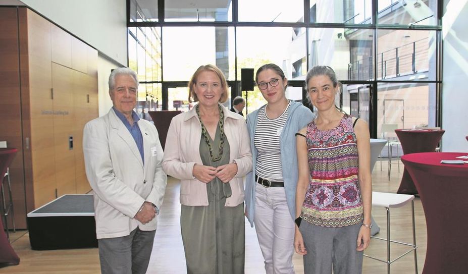 (v. l.) Rainer Hub (Vorsitzender des BBE-Sprecherrats), Lisa Paus, Valerie Dammann und Regine Moll in trafen sich in Berlin.