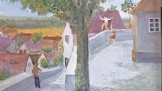 „Auf der Mauer“ von Johannes Helm. Die Lilienthaler Kunststiftung zeigt über 70 Werke des Malers. Foto: Lilienthaler Kunststiftung