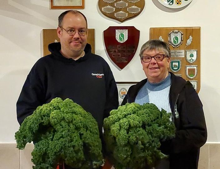 Ute Tiedemann und Christian Hülsen schossen sich um Kohlkönigspaar.