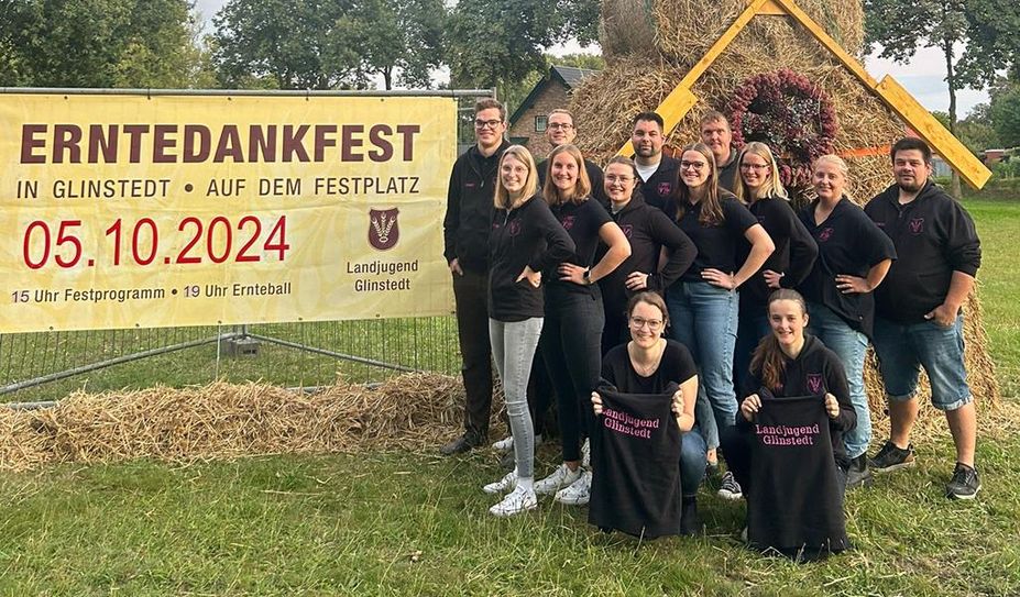 Das Organisatorenteam des Erntefestes.
