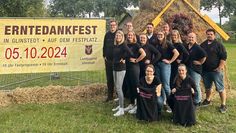 Das Organisatorenteam des Erntefestes.